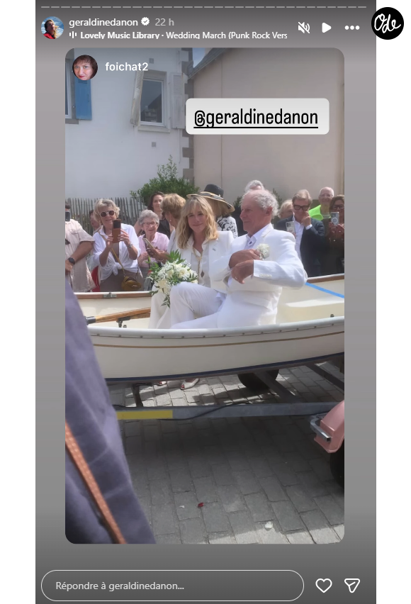 Le couple, déjà marié civilement depuis 2006, a partagé des images de cette journée sur Instagram.

Géraldine Danon et Philippe Poupon célèbrent leur mariage.