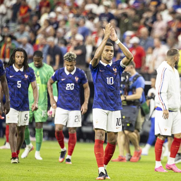 Les Bleus ont été éliminés par l'Espagne en demi-finale de la Coupe du monde.

Kylian Mbappe  - Match de demi-finale "France - Espagne (2-0)" lors de la Coupe du Monde FIFA. Elyxandro Cegarra / PsnewZ / Bestimage