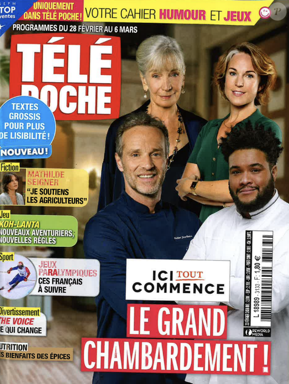 La Une de Télé Poche du 23 février 2026.
