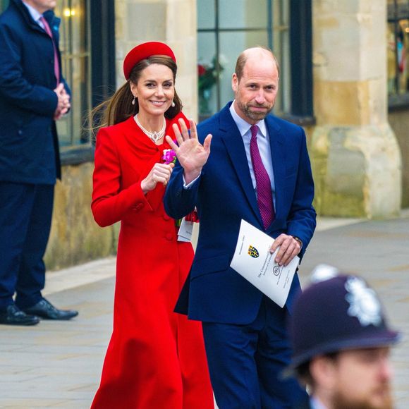 Le prince William, prince de Galles, et Catherine (Kate) Middleton, princesse de Galles, célèbrent le 76ème Commonwealth Day à l'abbaye de Westminster à Londres, le 10 mars 2025.