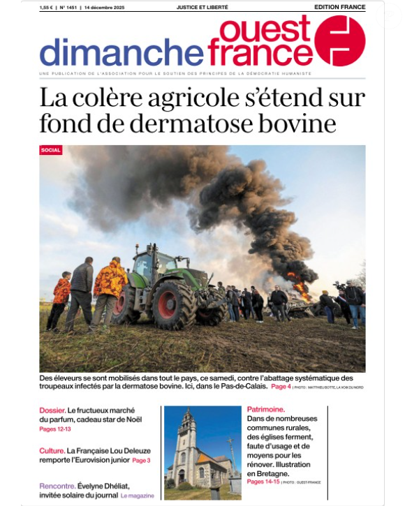 Ouest-France du 14 décembre 2025.