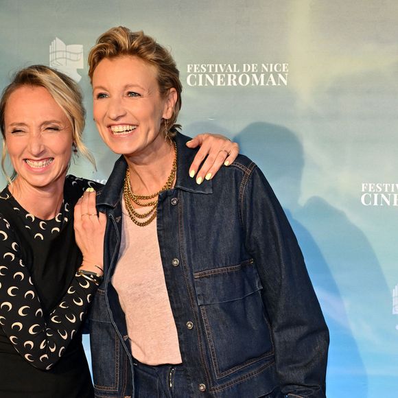 Audrey Lamy, pour le film En Tongs au pied de l’Himalaya, et sa soeur Alexandra Lamy pour le film Louise Violet. - 6ème édition du festival Cinéroman à Nice le 1er octobre 2024. © Dominique Jacovides - Bruno Bebert / Bestimage