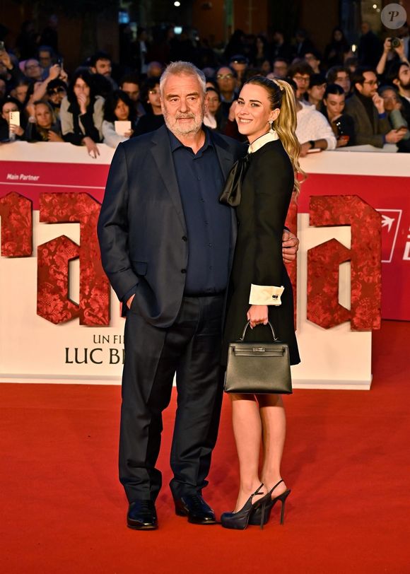 Rome, ITALIE Luc Besson et Sarah Saldmann sur le tapis rouge du film "Dracula" au Roma.Backgrid UK/ Bestimage