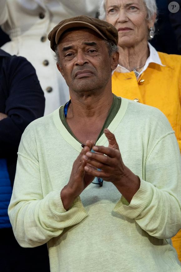 Yannick Noah en tribunes lors de la finale messieurs des Internationaux de France de Tennis de Roland Garros 2025 (jour 15), à Paris, France, le 8 juin 2025. © Cyril Moreau/Bestimage