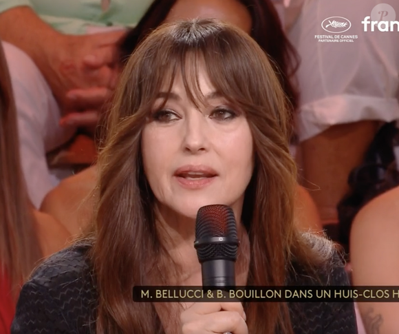 Monica Bellucci, invitée dans "C à vous" à Cannes, évoque son rapport à l'âge au travers de son personnage dans "Histoire de la nuit".