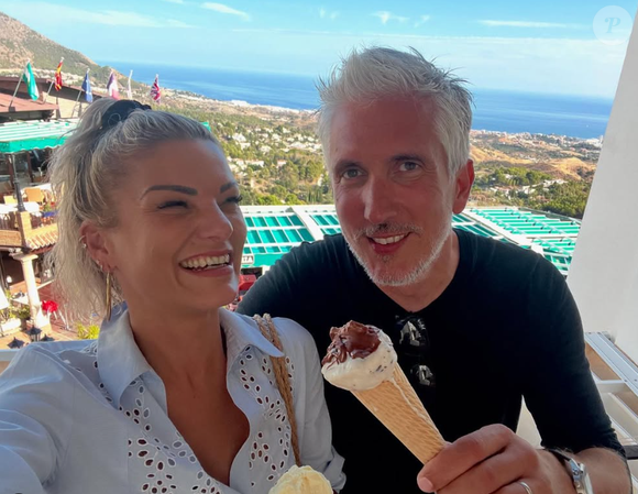 Bruno et Coralie lors du tournage de "Mariés au premier regard 2025" - Photo dévoilée sur Instagram le 9 avril 2025