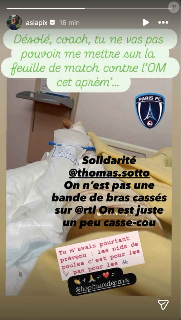 Anne-Sophie Lapix soutient Thomas Sotto. Instagram