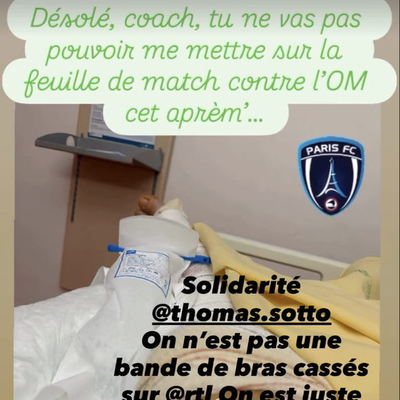 Anne-Sophie Lapix soutient Thomas Sotto. Instagram