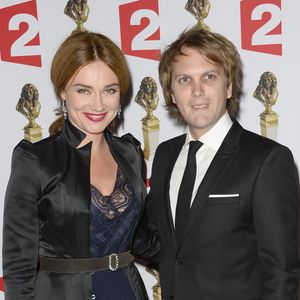 Marine Delterme et son mari Florian Zeller (prix du meilleur spectacle du théâtre privé) - La 26e nuit des Molières aux Folies Bergère à Paris, le 2 juin 2014. ©COADIC GUIREC / BESTIMAGE