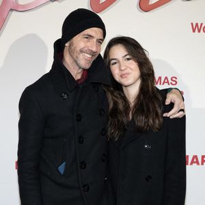 Calogero et sa fille Romy Maurici assistent à la première mondiale de Napoléon à la Salle Pleyel, le 14 novembre 2023 à Paris, France. Photo de David NIVIERE/ABACAPRESS.COM