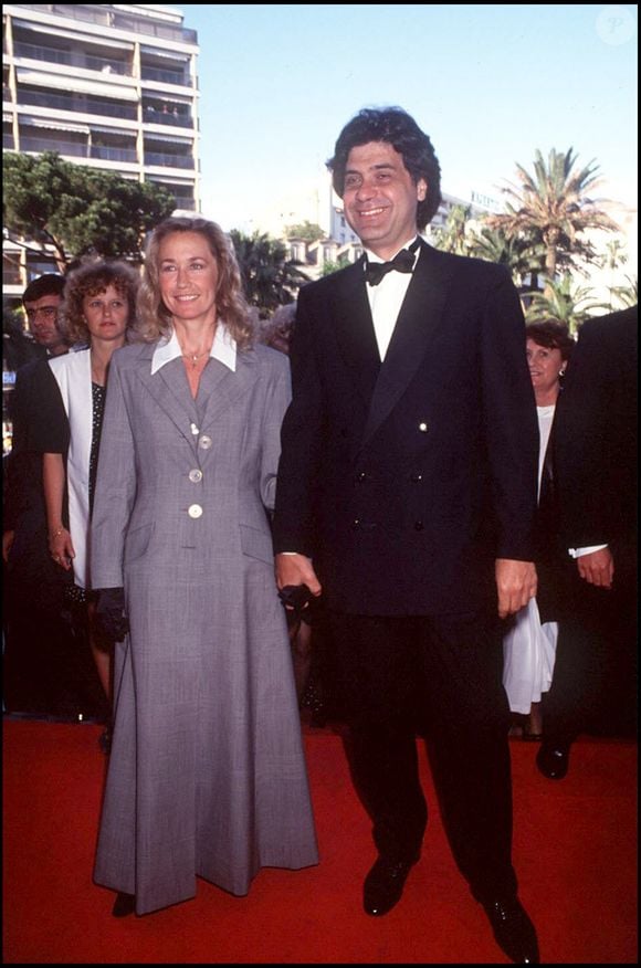 Brigitte Fossey et son mari lors d' une soiree au festival de Cannes en 1994. ©Angeli-Rindoff/Bestimage