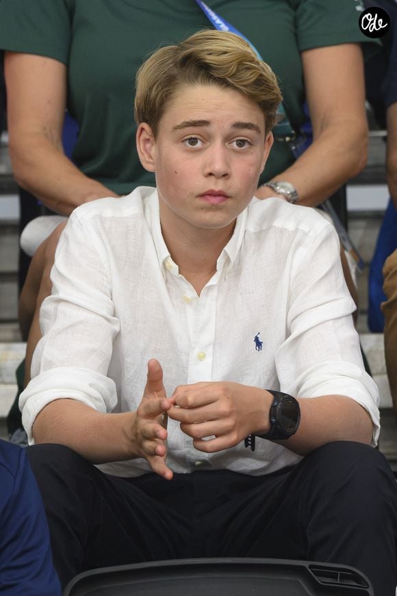 Le prince William, prince de Galles, et Catherine (Kate) Middleton, princesse de Galles, avec leurs enfants le prince George de Galles, la princesse Charlotte de Galles et le prince Louis de Galles, au jour 9 des "Jeux du Commonwealth 2026" à l'OVO Hydro de Glasgow.