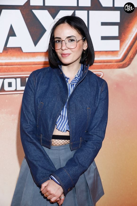 Agathe Auproux - Avant-première du film "Gardiens de la galaxie épisode 3" au Gaumont Disney village à Chessy, France, le 22 avril 2023. © Christophe Clovis / Guirec Coadic / Bestimage