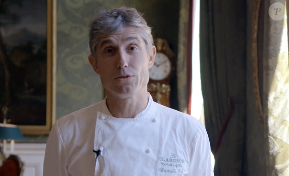 Christophe Pelé dans son restaurant Le Clarence à Paris