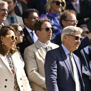 Carole Middleton et son mari Michael Middleton dans la Royal Box du tournoi de Wimbledon à Londres, Royaume Uni, le 4 juillet 2024. © Chryslene Caillaud/Panoramic/Bestimage