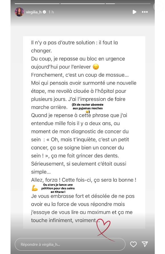 L'une de ses prothèses est contaminée
Virgilia Hess, présentatrice météo de BFMTV