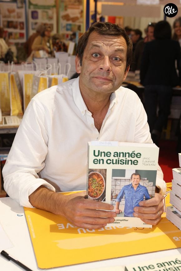 L'animateur souhaitait mettre en avant les chefs et producteurs locaux.

Laurent Mariotte à la Halle Georges Brassens de Brive-la-Gaillarde pour la 43eme Foire du Livre de Brive, le 7 novembre 2025.©Jean-Marc LHOMER/Bestimage.