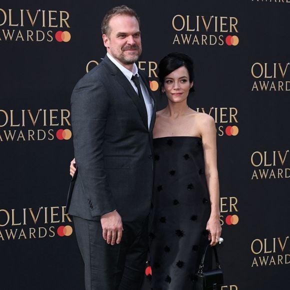 Lily Allen,David Harbour au photocall des "Olivier Awards" au Royal Albert Hall à Londres, le 10 avril 2022.
©AGENCE / BESTIMAGE