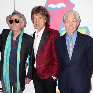 Ron Wood (Ronnie Wood), Keith Richards, Mick Jagger et Charlie Watts à la soirée "Cuervo: The Rolling Stones Tour Pick" à New York.
Bestimage