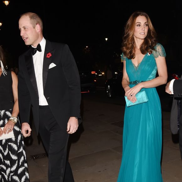 Le prince William, duc de Cambridge, et Catherine (Kate) Middleton, duchesse de Cambridge, arrivent à la soirée des "Tusk Conservation Awards" à la Banqueting House à Londres, le 8 novembre 2018. Backgrid UK/ Bestimage
