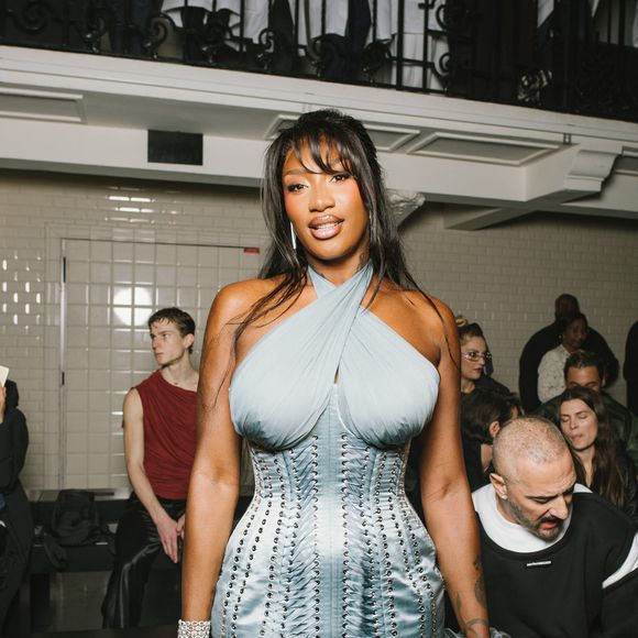 Aya Nakamura (bijoux Messika) - Les célébrités au défilé Jean-Paul Gaultier "Collection Haute Couture Printemps/Eté 2025" lors de la Fashion Week de Paris (PFW), le 29 janvier 2025 © Sam Delpech / Bestimage