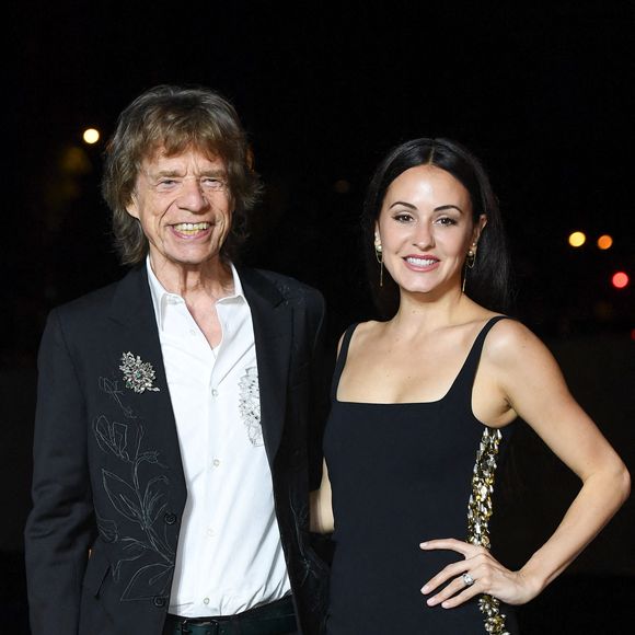 Mick Jagger et Melanie Hamrick assistent au Prélude aux Jeux de Paris 2024 à la Fondation Vuitton à Paris, France, le 25 juillet 2024. Photo par Aurore Marechal/ABACAPRESS.COM