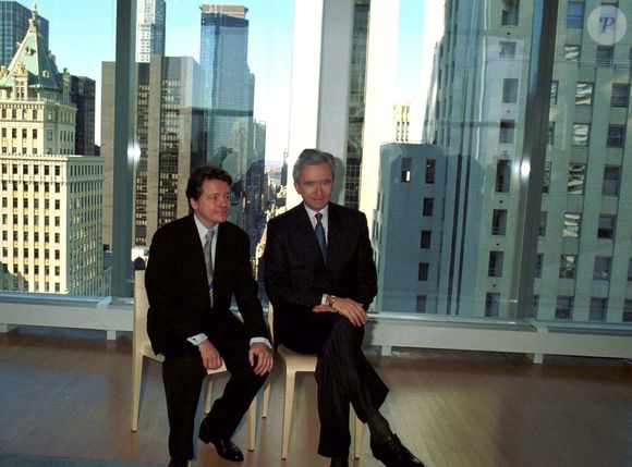 Christian de Portzamparc et Bernard Arnault - réunion de groupe LVMH à New York RINDOFF-BORDE / BESTIMAGE