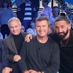 Exclusif - Laurent Fontaine, Lionel Stan, Pascal Bataille, Cyril Hanouna - Sur le plateau de l’émission TPMP (Touche Pas à Mon Poste) présentée en direct par C.Hanouna et diffusée sur C8 - Paris le 14/12/2023 - © Jack Tribeca / Bestimage