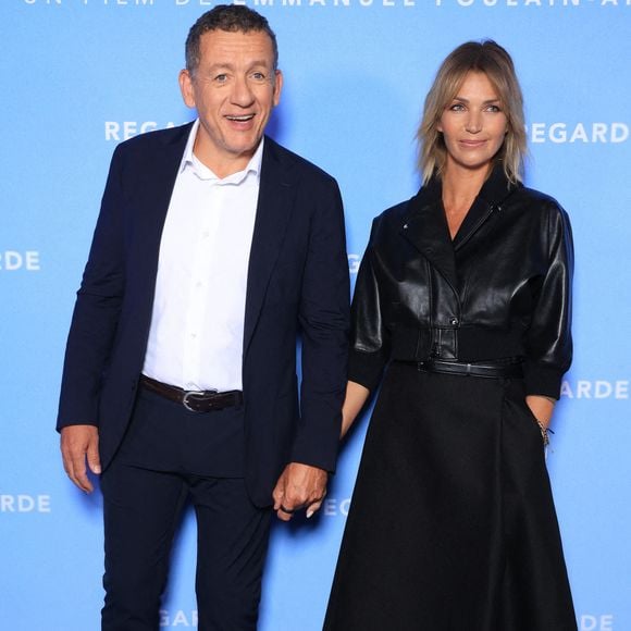 Dany Boon et sa petite amie Clara Vello assistent à Regarde Premiere à Paris, France, le 08 septembre 2025. Photo by Jerome Domine/ABACAPRESS.COM