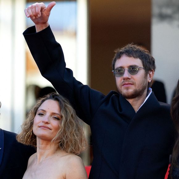 Benoît Magimel, Léa Mysius, Bastien Bouillon, Monica Bellucci - Montée des marches du film " Histoires de la nuit " lors du 79ème Festival International du Film de Cannes, le 21 mai 2026. © Olivier Borde / Bestimage