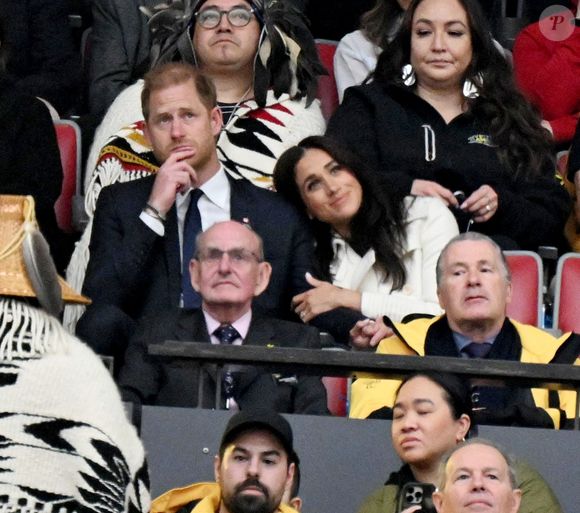 Le prince Harry et Meghan Markle assistent à la cérémonie d'ouverture des "Invictus Games Vancouver Whistler 2025" au Canada le 8 février 2025.