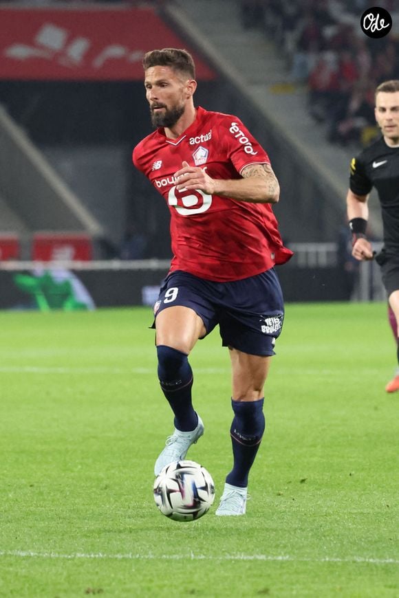 Olivier GIROUD (LOSC Lille) lors du match LOSC Lille - Le Havre, 32e journée de Ligue 1, Decathlon Arena, stade Pierre Mauroy, le 3 mai 2026 - photo Laurent Sanson / PsnewZ