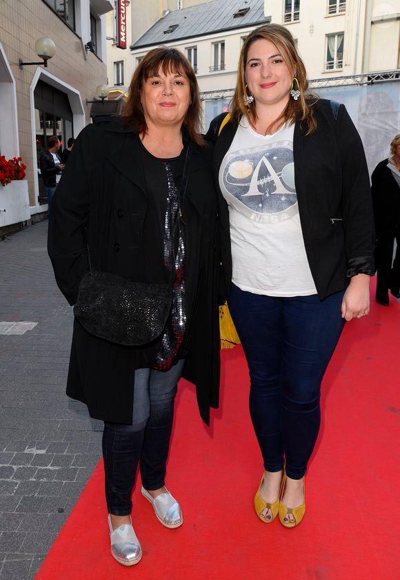Michèle Bernier et sa fille Charlotte Gaccio - Dernière du spectacle "Les Franglaises" au théâtre Bobino à Paris, le 27 mai 2015.  
COADIC GUIREC / BESTIMAGE