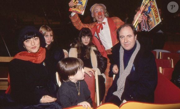 Michel Delpech et sa femme au Cirque Pinder . Date inconnue