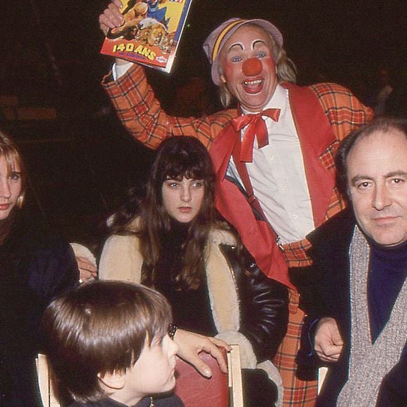 Michel Delpech et sa femme au Cirque Pinder . Date inconnue