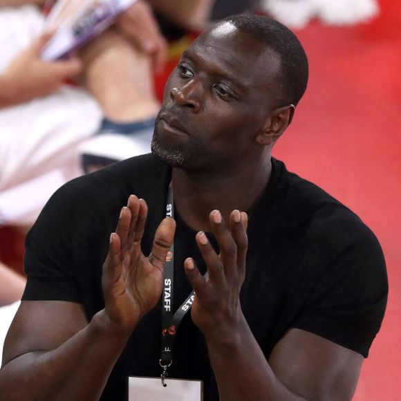 L'acteur français et co-président du Paris Basketball Omar Sy assiste au match 4 de basket-ball de la finale du Championnat de France Elite entre l'AS Monaco et le Paris Basketball (80-74) à la Salle Gaston Medecin, à Monaco, le 22 juin 2025. Stephane Pillaud/Psnewz/Bestimage
