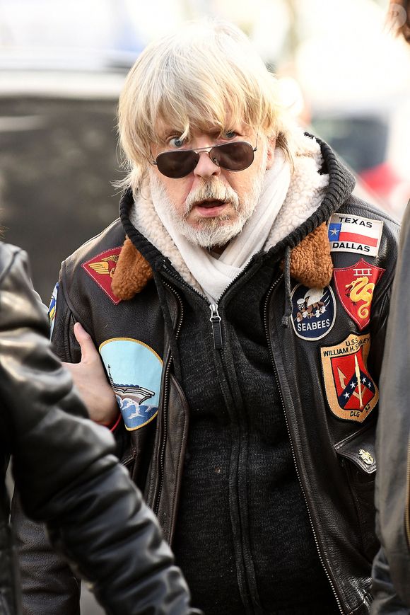 Renaud Sechan, Lola Sechan et Romane Serda lors des obsèques de Thierry Sechan au cimetière Montparnasse le 16 janvier 2019 a Paris, France. Photo by ABACAPRESS.COM