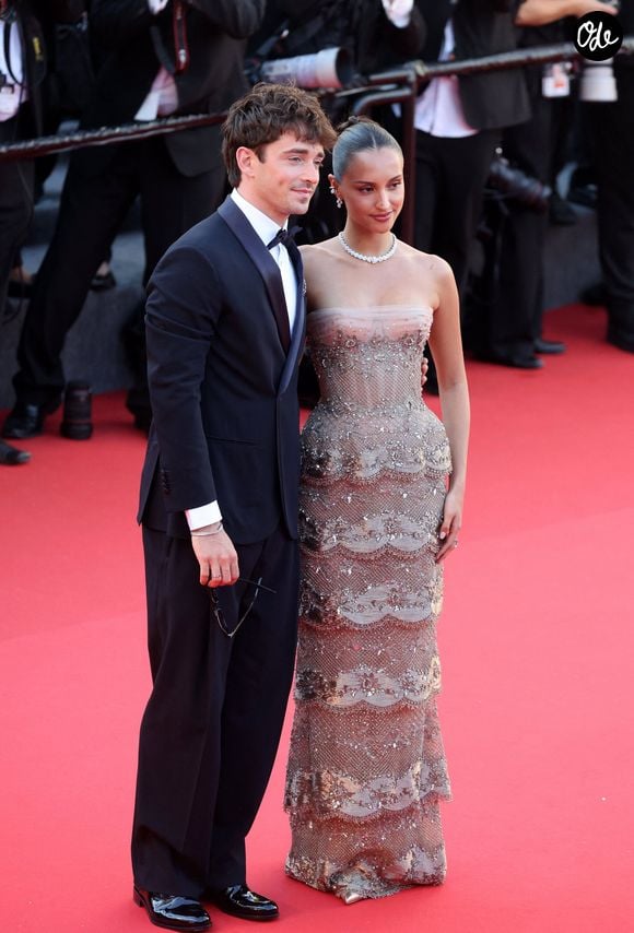 Charles Leclerc et sa femme Alexandra - Montée des marches du film " La vie d'une femme " lors du 79ème Festival International du Film de Cannes, le 13 mai 2026. © Jacovides-Moreau / Bestimage
