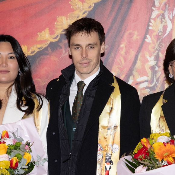 Louis et Marie Ducruet, la princesse Stéphanie de Monaco - Soirée de clôture du 47ème Festival International du Cirque de Monte-Carlo sous le chapiteau de Fontvieille à Monaco. © Olivier Huitel / Pool Monaco / Bestimage