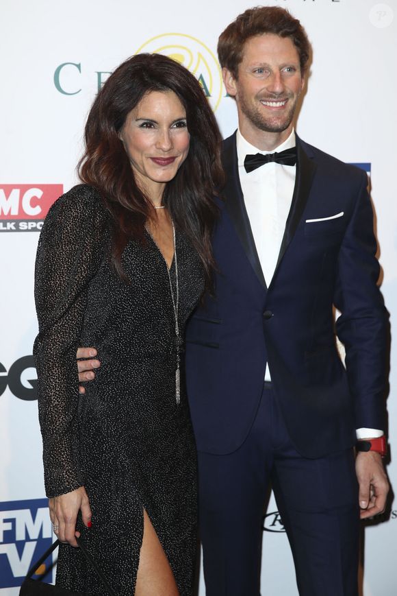 Romain Grosjean et sa femme Marion Jolles au festival international de l'automobile à Paris le 28 janvier 2020.

© Gwendoline Le Goff / Panoramic / Bestimage