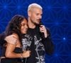 Et de compléter le coeur léger : "Autant j'avais des petits coups de blues là-bas, autant elle (son épouse ndlr) n'en a pas ici. Elle adore marcher, on va souvent se balader avec les enfants" !
Exclusif - M. Pokora (Matt Pokora) et sa femme Christina Milian - Surprises - Enregistrement de l'émission "La boîte à secrets N°17", présentée par F.Bollaert et diffusée le 19 janvier 2024 sur France 3 © Christophe Clovis / Bestimage