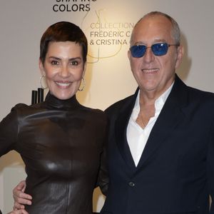 Exclusif - Cristina Cordula et son mari Frédéric Cassin - Cocktail à l'occasion des ventes: "Shaping Colors Collection Frédéric Cassin et Cristina Cordula" chez Christie's à Paris le 28 novembre 2024. © Coadic Guirec/Bestimage