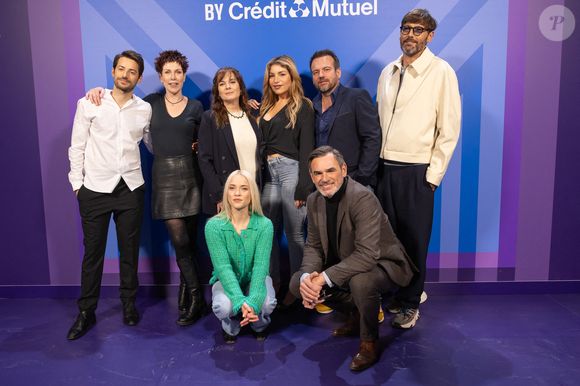 Les membres du casting de "Plus belle la vie, encore plus belle" Stephane Henon, Jerôme Bertin, Lola Marois, Manon Chevallier, Jeremy Charvet, Cecilia Hornus, Laurent Kerusore, Marie Reache assistent à un photocall lors de la deuxième journée du Festival Series Mania le 16 mars 2024 à Lille, France. Photo by Sebastien Courdji/ABACAPRESS.COM