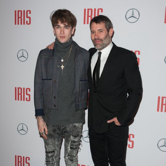 Gabriel-Kane Day-Lewis et le réalisateur Jalil Lespert assistant à la première de 'Iris' qui s'est tenue au Gaumont Marignan à Paris, France, le 14 novembre 2016. Photo Nicolas Genin/ABACAPRESS.COM