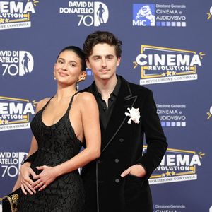 Timothée Chalamet et sa compagne Kylie Jenner à la cérémonie David di Donatello Awards  à Rome, le 7 mai 2025. Zuma Press / Bestimage