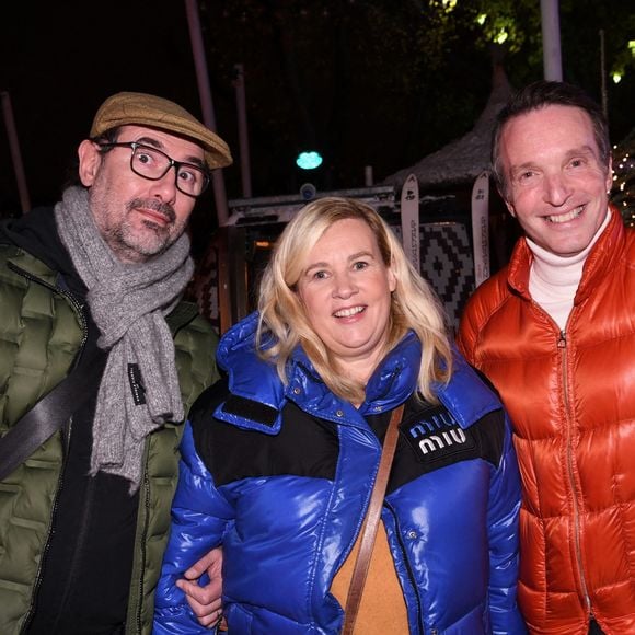 Paul Pairet, Hélène Darroze, Stéphane Rotenberg - Inauguration de la saison hivernale "Chez Monix" au restaurant "Le Splash" à Asnières-sur-Seine le 25 novembre 2021. © Rachid Bellak/Bestimage