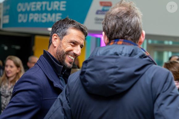 Valérie Pécresse, Tony Estanguet, Marie Barsacq, Ministre des Sports, de la Jeunesse et de la Vie associative, Stéphane Troussel, président du département de la Seine-Saint-Denis, Patrick Ollier, président de la métropole du Grand Paris, Marie-Amélie Le Fur,présidente du comité paralympique et sportif français, et Abdel Sadi, maire de Bobigny lors de l'inauguration du complexe sportif PRISME ((Pôle de Référence Inclusif et Sportif Métropolitain), hub handisport, à Bobigny, Seine Saint-Denis, France, le 1er février 2025. © Yoann Ouahcene/Bestimage