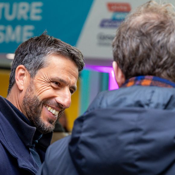 Valérie Pécresse, Tony Estanguet, Marie Barsacq, Ministre des Sports, de la Jeunesse et de la Vie associative, Stéphane Troussel, président du département de la Seine-Saint-Denis, Patrick Ollier, président de la métropole du Grand Paris, Marie-Amélie Le Fur,présidente du comité paralympique et sportif français, et Abdel Sadi, maire de Bobigny lors de l'inauguration du complexe sportif PRISME ((Pôle de Référence Inclusif et Sportif Métropolitain), hub handisport, à Bobigny, Seine Saint-Denis, France, le 1er février 2025. © Yoann Ouahcene/Bestimage