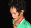 Rihanna porte une veste de football mexicain alors qu'elle quitte les BET awards en compagnie de son père Ronald Fenty à Santa Monica. Santa Monica, Californie. Photographie : © Devone Byrd, /PCN/ABACAPRESS.COM