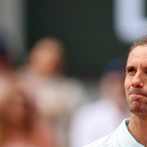Richard Gasquet - Dernier match de sa carrière pour R.Gasquet, battu par J.Sinner (6-3, 6-0, 6-4) lors des Internationaux de France de Tennis de Roland Garros 2025, le 29 mai 2025. 
© Jacovides / Moreau / Bestimage